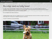 Tablet Screenshot of halmstadhundutbildning.se